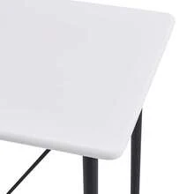 Table de bar vidaXL Blanc 120x60x110 cm MDF - Blanc - Voir 5