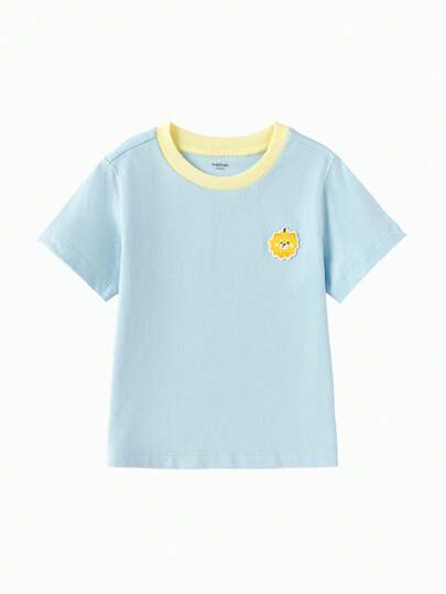 Balabala 男女通用短袖T恤，经典圆领，透气速干面料，夏季穿着舒适