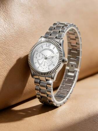 Women's Watch, Round Dial With Arabic Numerals, Stylish And Casual Luxury Quartz Timepiece. Perfect For Everyday Wear, Birthday Gifts, Parties, And Holiday Gatherings-Also An Ideal Present For Yourself Or Friends