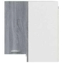 vidaXL Armoire d'angle suspendue "Lyon" Gris Sonoma 57 x 57 x 60 cm Bois d'ingénierie - Gris - Voir 5