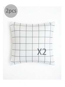 Vỏ gối mềm mại, chất liệu microfiber tốt nhất và giá rẻ - Vỏ gối chống dị ứng và thoáng khí, kích thước lớn, dài, tiêu chuẩn, cỡ Queen, Twin, Single, Double, Full, King, Body, European và Square, hoàn hảo cho bộ ga trải giường mọi mùa. - Đen và trắng - Xem 12