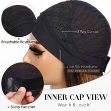 Tóc giả tổng hợp 26 inch kèm băng đô, kiểu tóc gợn sóng với phần đuôi xoăn nhiều lớp, tóc giả xoăn tự nhiên, dễ đội cho nữ. - Nhiều màu - Xem 9