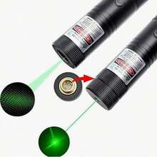 1 pieza Puntero láser de alta potencia: Puntero láser verde recargable y potente con tapa de estrella, indicador de haz láser potente con control remoto, adecuado para demostración astronómica, campamento al aire libre, juguetes láser para gatos y perros, recarga directa por USB, útiles escolares, de vuelta a clases. - Verde - Ver 7