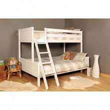 3ft 4ft Triple Wooden Bunk Bed In Various Colours - White - View 5