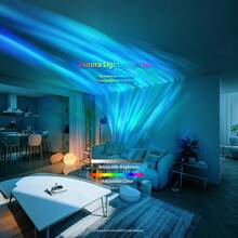 16-Color Ocean Wave Projector Lights, Luminothe Cube Lights And Rechargeable With Remote Controllers, 3D Holographic Water Ripple Romantic Atmosphere Lighting Device, Suitable For Decoration In Living Rooms And Bedrooms, Meditation Relaxation, And Night Lighting - Square - View 11