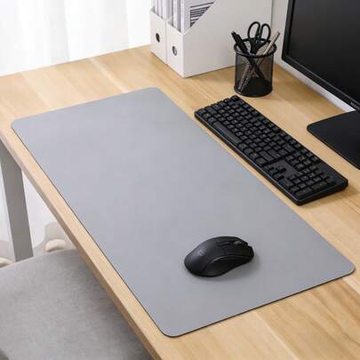 40*80厘米纯色极简鼠标垫，防水、耐磨、防滚、防滑，适用于家庭、办公室、学生宿舍等场所，多功能保护垫