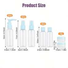 4/2/1pc Portable Travel Bottle Set, Pump Bottle, Lotion Bottle, Spray Bottle, Flip Cap Bottle - Multicolor - View 3