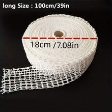 1pc Meat Netting, Suitable For Ham, Sausage And Hot Dogs - Butcher's Packaging Twine, Easy To Operate And Use In Kitchen, Sausage Net, Sausage Stuffer