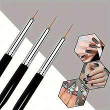 10 Pcs Nail Art Brush Set - Nail Art Design Tools, 3D Builder Nail Gel Brush- Acrylic Nail Drawing Pen- Nail Art Brush For Salon At Home Manicure - Multicolor - View 4
