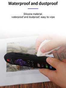 1pc Transparent Silicone Dust-Proof Protective Cover For RC280 RC282 Roku TV Remote Control - 彩色 - 查看 8