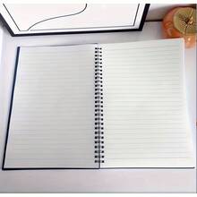 Vintage Spiral Notebook - B5/A5 Size, 120 Thick Cream Pages, Lay-Flat Binding, Elegant Minimalist Design, Suitable For School, Office, Diary, Note-Taking - Ideal For Students, Professionals, Planners - Compatible With Ring Binders And Pocket Notebooks, School Notebooks, Professional Journals, Classic Notebooks - Multicolor - View 7