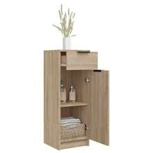vidaXL Armario de salón de baño marrón sonoma 32x33,5x90 cm - Marrón - Ver 5