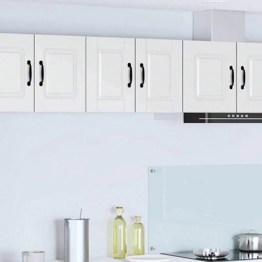 vidaXL Armoire de cuisine avec étagère 2 pcs Blanc 30 x 31 x 40 cm - Blanc - Voir 1