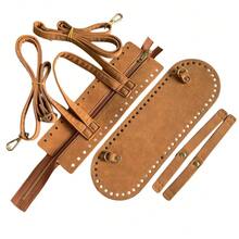 4 Peças Conjunto de Mochila Artesanal, Feito de Material Suede Macio Semelhante a Veludo com Acessórios Metálicos de Alta Qualidade. Este Conjunto Premium de Mochila/Bolsa de Ombro inclui Alças Ajustáveis e Confortáveis, Disponível em Várias Cores, Adequado para Acessórios de Bolsa Artesanal Trançada, Zíper de Bottom de Bolsa DIY e Acessórios de Bolsa de Crochê. - Multicolorido - Visão 14