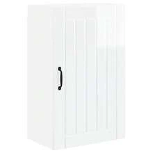 vidaXL Armoire de cuisine Blanc brillant 50 x 31 x 80 cm - Blanc - Voir 2