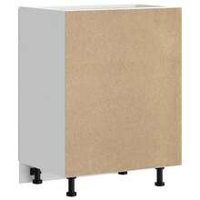 vidaXL Armoire de cuisine Porto blanc brillant bois ingénierie - Blanc - Voir 7