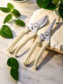 6/7英寸不锈钢专业园艺修枝剪，弯刃/直刃 - 多用途修枝剪，适用于花卉、植物、园艺、插花、水果采摘 - 彩色 - 查看 8