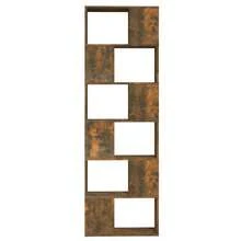 vidaXL Bibliothèque/Séparateur de pièce Chêne fumé 60x24x186 cm - Castano - Visualizzare 5