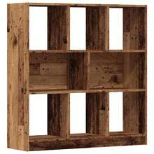 vidaXL Bibliothèque vieux bois 97,5x29,5x100 cm ingénierie du bois - Tabac - Voir 2