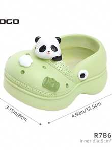 ROOGO Garden Decorations, Resin Cute Perforated Shoes, Flower Pots - 青檸色 - 查看 3