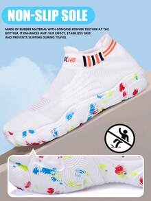 1双男女通用户外涉水鞋，防滑游泳鞋，防刮水鞋，两栖沙滩鞋 - 白色 - 查看 6