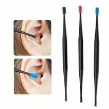 Spiral Ear Cleaner - Dual-End Massage Pick With Soft Tips (1PC) - Màu sắc ngẫu nhiên - Xem 1