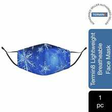 Termin8 Christmas Face Mask Design 4 Reusable Printed Pattern, Breathable Fabric Adult Face Mask, Lightweight Washable Reusable Face Mask For Men And Women - A - View 1