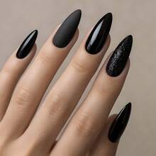 1Pc Hassleless Nail Gel, 15ml Gel Nail Polish, Matching Bottle And Color, Removable Gel Nail Polish Set, Salon-Quality Results, A Must-Have For Women's At-Home DIY Manicures. - 黑色 - 查看 8