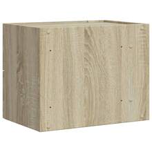 vidaXL Tavolini da salotto da parete 2 pz chêne sonoma 45x30x35 cm - Castano - Visualizzare 7