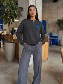 女士卫衣 - 黑色 - 查看 4