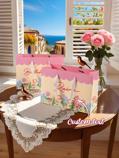 1pc- Personalized Gift Bags, Customized Gift Bags, Colorful Gift Bags, Personalized Gifts, Personalized Name Gift Bags, Personalized Colored Gift Boxes, Customized Wedding Gift Bags, Birthday Gift Bags, Customized Bridesmaid Gift Boxes, Bridal Parties, Customized Graduation Gift Bags, Wedding Gift Bags, Bridesmaid Gift Bags, Daily Gift Bags, Party Gift Bags. Ribbon And Buckle Gift Bags Are The Most Popular Gift Packaging And Storage Items.