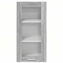 vidaXL Armário suspenso Gris Sonoma 40 x 31 x 80 cm Bois d'ingénierie - Cinza - Ver 6