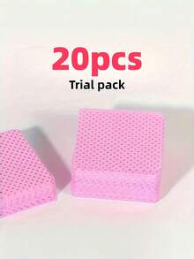 1000/200/20pcs Lint-Free Nail Cleaning Wipes, Acetone-Free Nail Polish Remover Pads, Eyelash Extension Cleaning Wipes, Soft Non-Woven Acetone Nail Polish Remover Pads, For Nail Preparation And Gel Polish Removal, Lint-Free Nail Glue Cleaning Wipes, Eyelash Extension Cleaning Wipes - Pink - View 10