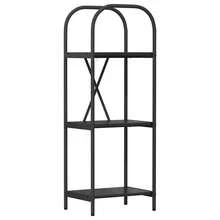vidaXL Étagère Chêne preto 40 x 30 x 109 cm Bois d'ingénierie - Preto - Ver 2