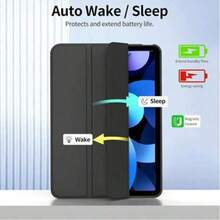 三折平板电脑保护套,兼容三星 Galaxy Tab S10 Lite,磨砂 TPU 软壳,防震防摔,简约舒适,可折叠,智能睡眠唤醒功能,兼容 Redmi Pad 2 11 英寸和 Redmi Pad SE 11 英寸(2023 款)平板电脑保护套 - 黑色 - 查看 4