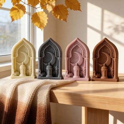 Camel Arch Silicone Mold Islamic Ramadan Kareem Candle Mold For Eid Mubarak Ramadan Decor DIY