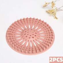 Hair Filter Screen For Bathroom Drain; Kitchen Sink Anti-Block Silicone Floor Drain Cover - 彩色 - 查看 2