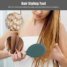 Cepillo para el cabello con cojn de aire, reduce el encrespamiento, mini cepillo para desenredar el cabello, herramienta para peinar el cabello, peine para peinar, restaurar el brillo(Verde oscuro) - como se muestra en la figura - Ver 2