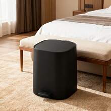 Pedal-Operated Household Trash Can With Lid, A Quiet Hands-Free Wastebasket For Bathroom, Kitchen, Living Room, Hotel, And Office, Durable Pedal-Operated Trash Bin With Removable Inner Bin, Easy-Clean Design, Odor-Blocking Lid, Modern Practical Bathroom Accessories, Space-Saving Waste Container For Everyday Use And Home Organization, Suitable For Busy Rooms - Multicolor - View 5