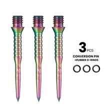 HUANQU 3 Stück/Set 2BA Titanlegierung Dartspitzen, 4 Farben erhältlich (Schwarz, Silber, Gold, Bunt), & Design, kompatibel mit allen Dartmarken, geeignet für Anfänger und Experten, präziser Flug, für alle Könnerstufen geeignet, Dart Zubehör, Dart Spitzen Austausch Werkzeug, perfekte Geschenkwahl zu Weihnachten, Ostern, Valentinstag - Verschiedenfarbig - Übersicht 6