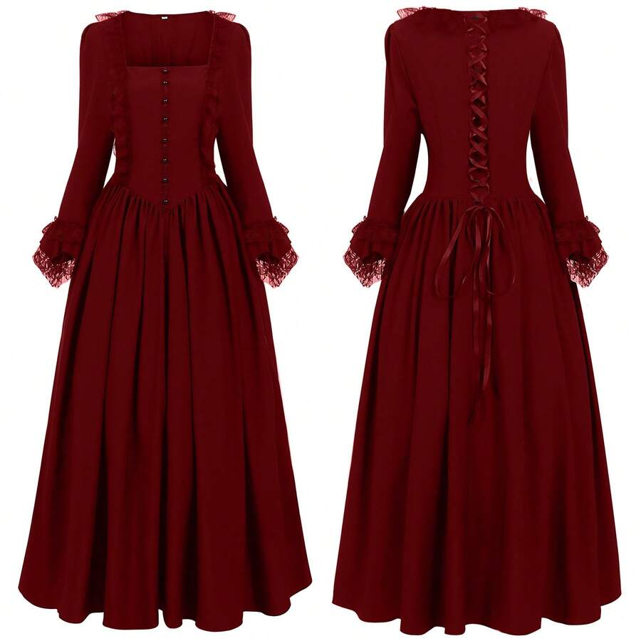 Cosplay Clothing - Burgundy - View 1
