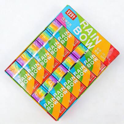 Sanrio Set de 5 borradores de colores arcoíris creativos, con buen efecto de borrado, borradores para dibujar con lápiz 2B, útiles escolares para estudiantes, niños y niñas, esenciales para volver a la escuela - Adecuado para fiestas, vacaciones, regalos de premios