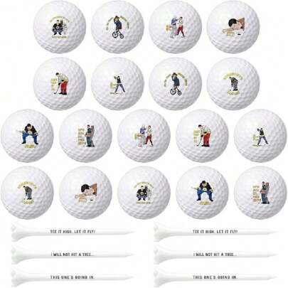 Juego de regalo divertido de pelotas de golf y tees para hombres, pelotas de golf de novedad para papá, novio, compañeros de trabajo, pelota de práctica profesional única para amante del golf, regalo perfecto para el Día del Padre, Navidad, cumpleaños, 39351685