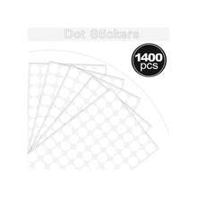 Dreecy 1400 PCS White Dot Stickers Round Coding Labels Circle Dots Labels Stickers Polka Circle Dot Stickers Label Sticker For Office,Classroom,Papers Etc 3/4 INCH 12121212 - 白色/1400個 - 查看 8
