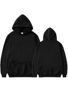 Rapper SAIKO Corazón Album Letters Print Sweatshirts Men Women Harajuku Hip Hop Hoodies Loose Casual Oversized Hoodie Streetwear - Black - View 7