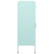vidaXL Armoire de rangement Vert menthe 80x35x101,5 cm Acier - Vert - Voir 4