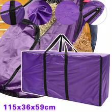 Waterproof Hay Bale Bag – Horse Feeder & Storage For Straw, Camping, Riding NEW - Purple - View 7