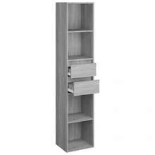 vidaXL Bibliothèque Sonoma gris 36x30x171 cm Bois d'ingénierie - Gris - Voir 5