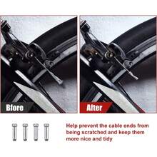 Kit de cable de freno y cambio de bicicleta, kit de cable de freno y cambio de bicicleta universal adecuado para bicicletas de montaña y bicicletas de carretera, piezas de bicicleta y accesorios de reparación. - Negro - Ver 7