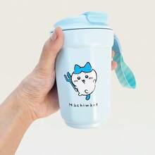 Miniso 千川系列（千川/八幡/兔）卡通咖啡杯 360毫升/12.17盎司，材质，便携设计，适合日常补水，可爱水杯（1个） - 淺藍色 - 查看 4